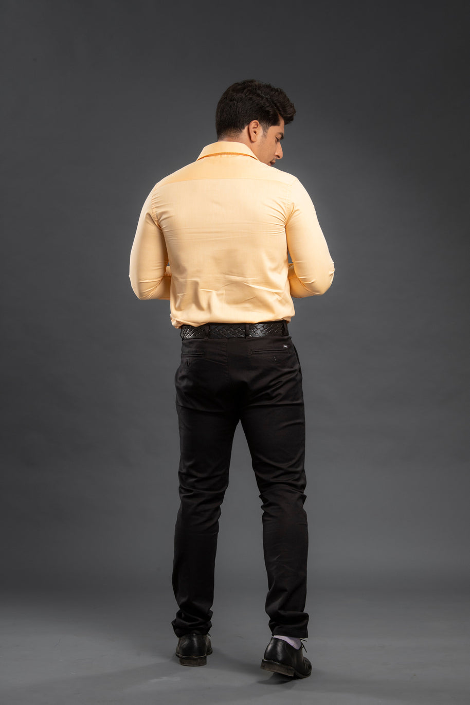Yellow Classic Chambray Plain Shirt